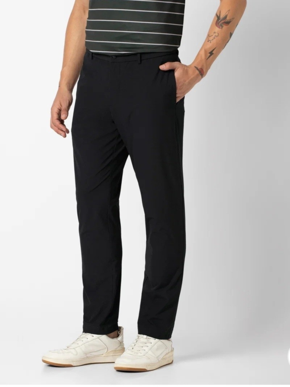Barebottom Men's Stretch Pants - Black- Size XL